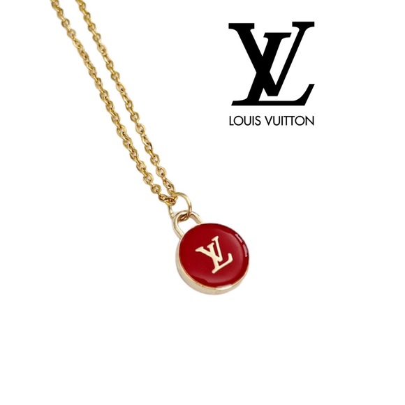 Jewelry - Authentic LV Designer Upcycled Zipper Pull Charm Necklace